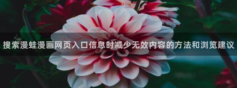 樱花日语入门教程:搜索漫蛙漫画网页入口信息时减少无效内容的方法和浏览建议